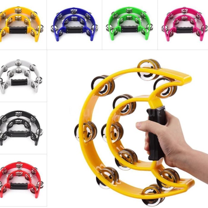 TERMURAH alat musik tamborin doble kecrek hadroh super promo