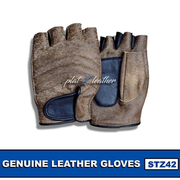 Terlaris Sarung Tangan Kulit Asli Garut . Genuine Leather Gloves Stz42