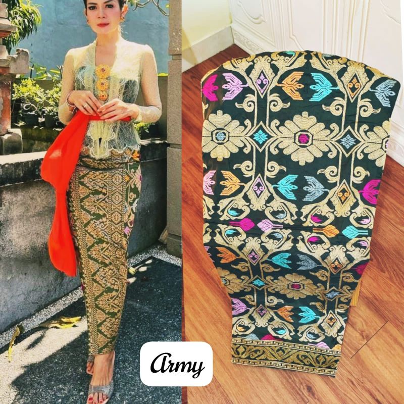 Rok Bordir Songket/Kamen Jadi Bordir Songket Bali PRADA Bordir Strait