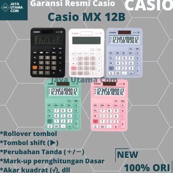 

❂Ready✩➾ MVDLF Kalkulator Casio MX 12B Original E93 Stock Banyak