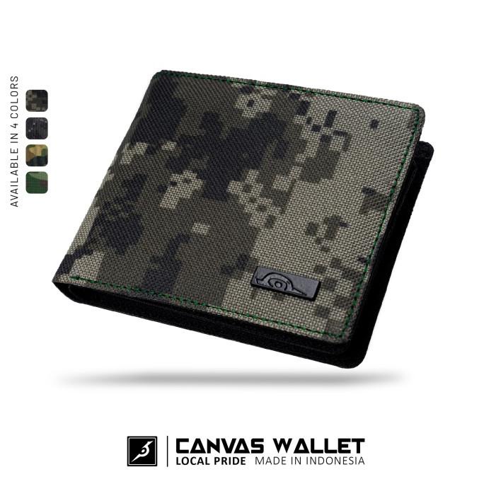 Jfr Abra Wallet - Dompet Pria Bahan Kanvas Army Jp53
