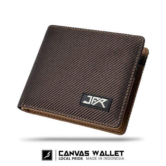 JFR Daru Wallet - Dompet Pria bahan Kanvas Army JP56