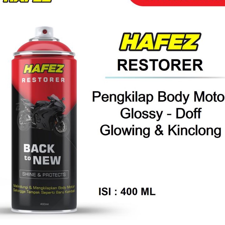 hafez restorer - penghitam & pengkilap body motor