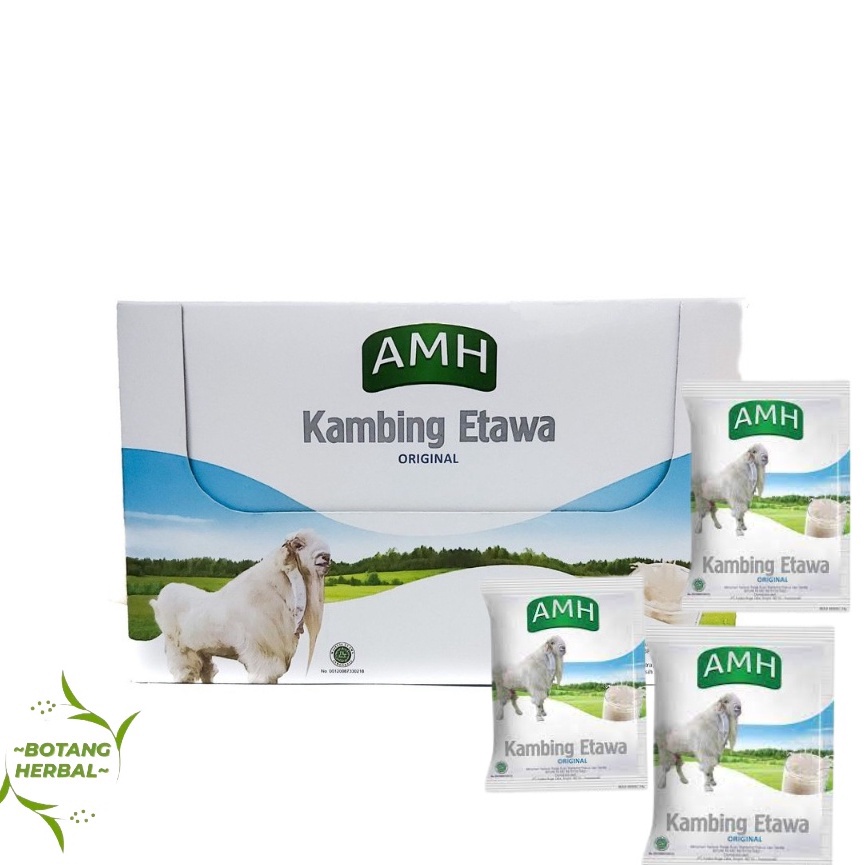 

>V44859) Susu Kambing bubuk AMH Original / Kemasan BOX PUTIH ORIGINAL / Isi 10 SACHET / SUSU KAMBING ETAWA AMH