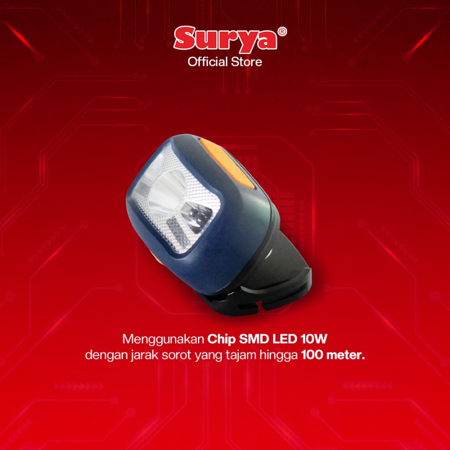 Senter Kepala 10 watt Surya SYH L105C L 105C