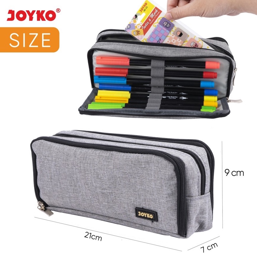 

Kirim Langsung.. KOTAK PENSIL / PENCIL CASE JOYKO PC-5006 / TEMPAT ALAT TULIS 99