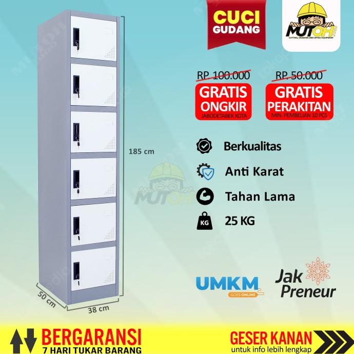

New Loker 6 Pintu Locker Besi 6 Pintu Satu Baris Terbaik