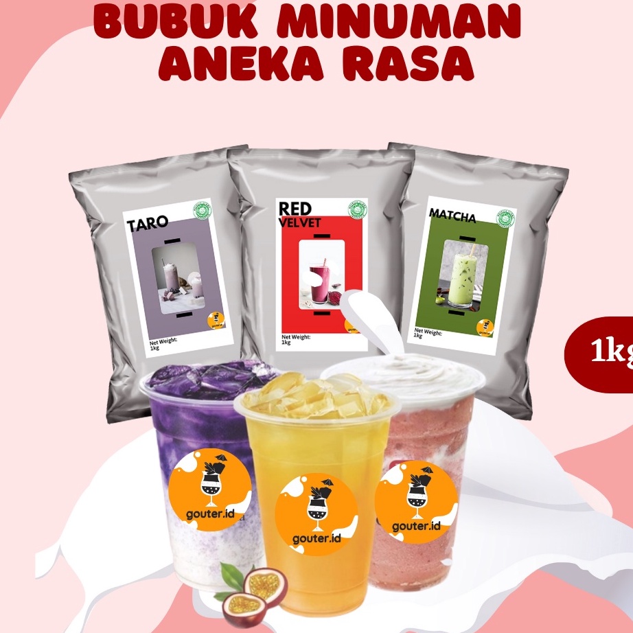 

New SERBUK MINUMAN ANEKA RASA 1KG / BUBUK MINUMAN RASA BOBA / BUBUK MINUMAN KEKINIAN / SERBUK MINUMAN BOBA / POWDER MINUMAN / MINUMAN BOBA / BUBUK BOBA .,