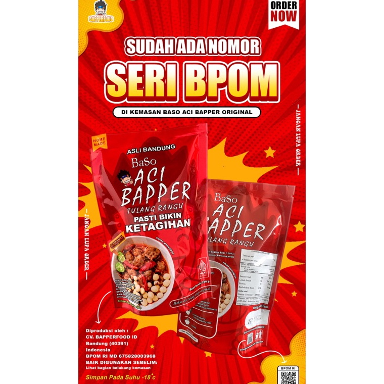 

Free Ongkir baso aci bapper tulang rangu