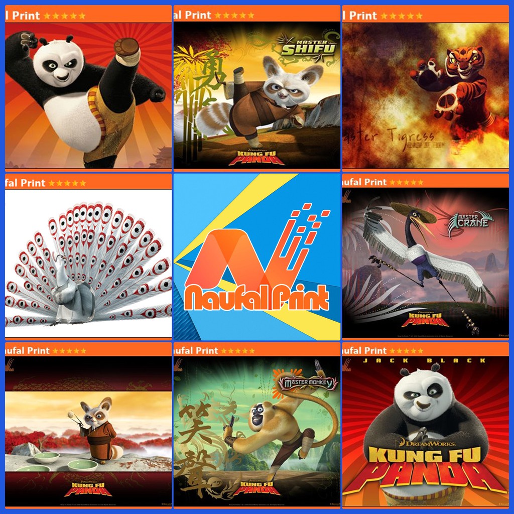 Sticker | Poster A3 & A4 | kungfu panda | wushu | dreamworks | china | oogway | buuwushu | sifu | ho