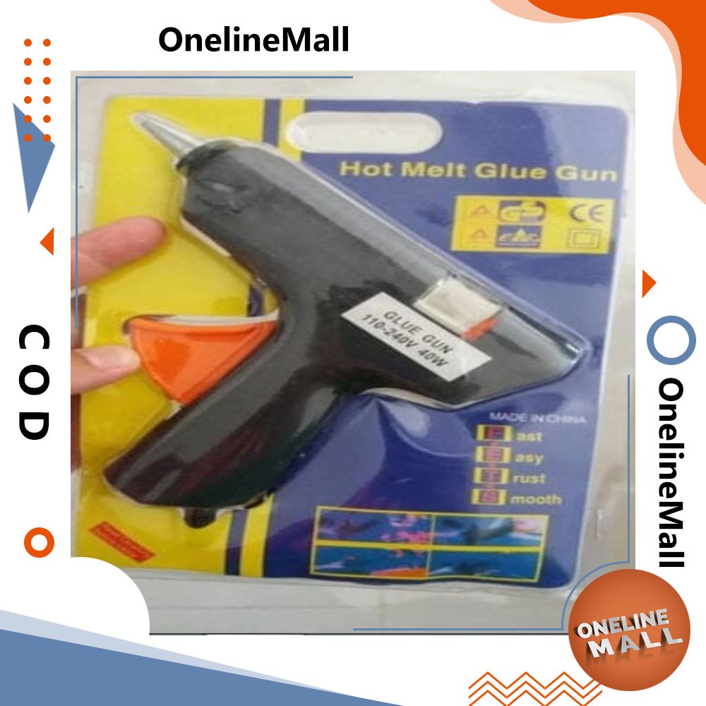 Hot Melt Glue Gun Alat Lem Tembak 10w Watt Bakar TA176