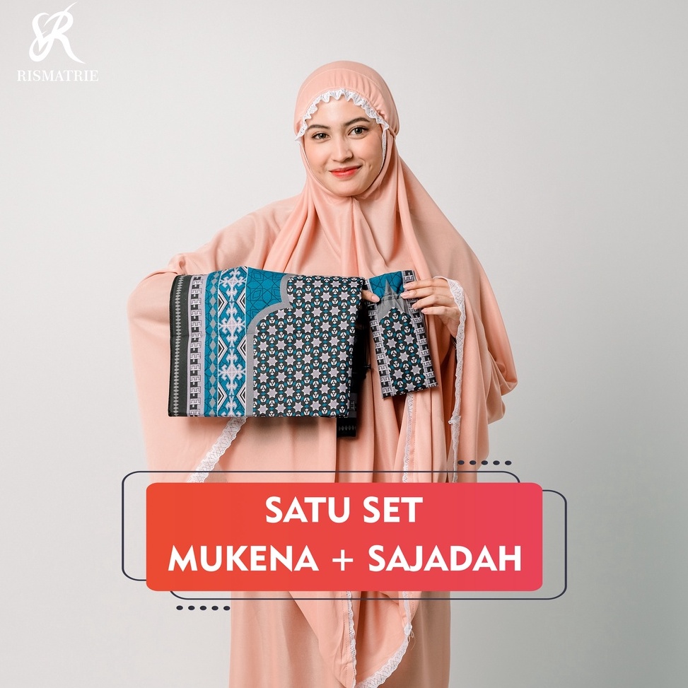 12.12 MALL MUKENA POLOS RENDA SET SAJADAH