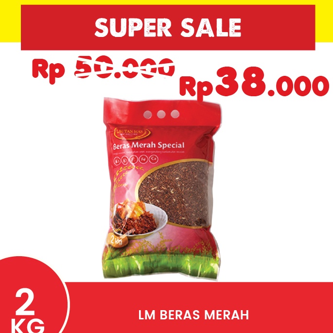 

TERMURAH Lautan Mas Beras Merah 2KG