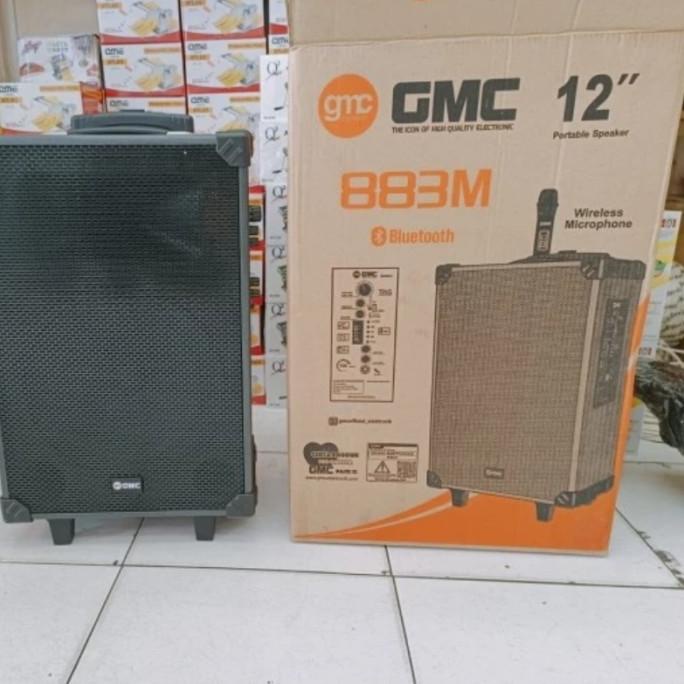 Gmc 883M Speaker Portabel/Ampli Meeting Bluetooth 12 Inch Kulitkuacistore