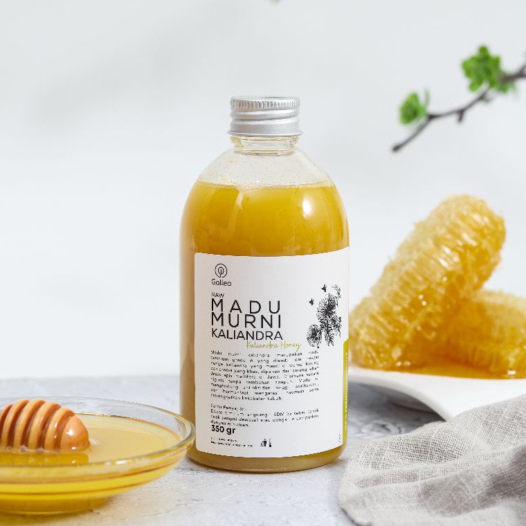 

NEW L39 Madu Murni Kaliandra 350 gr Galleo Pure Natural Raw Honey Premium FRK31