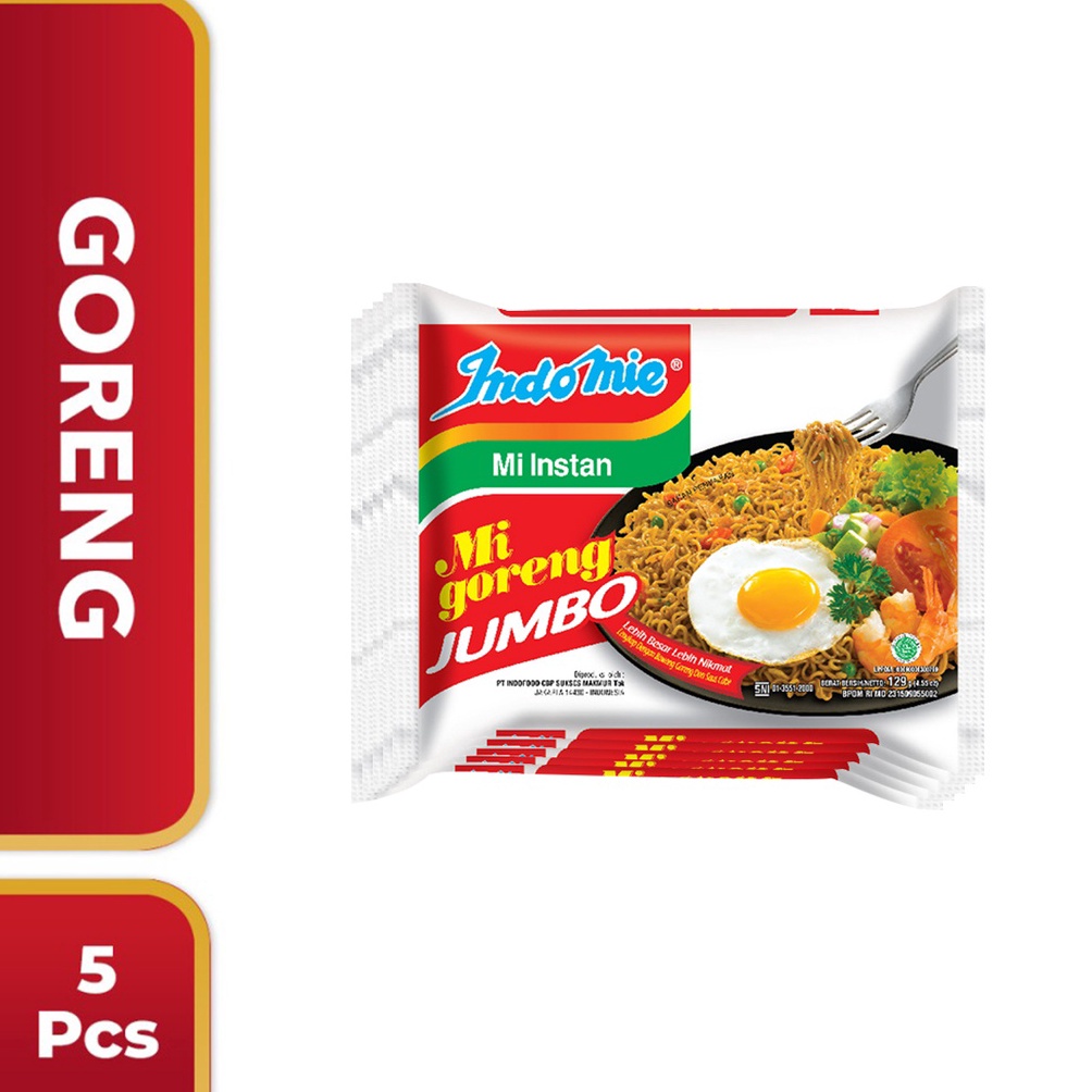 

づ 5 Pcs - Indomie Goreng Spesial Jumbo ⇽