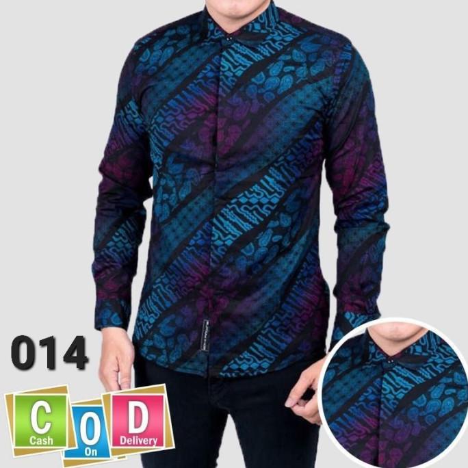 Size Jumbo XXL-XXXL Batik Pria Batik Songket Lengan panjang Cotton