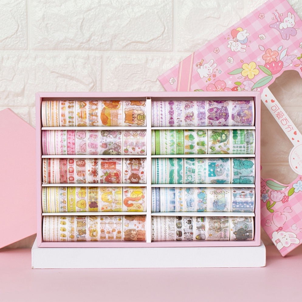 

Modis.. 1 KOTAK WASHI TAPE ISI 100 PCS 84
