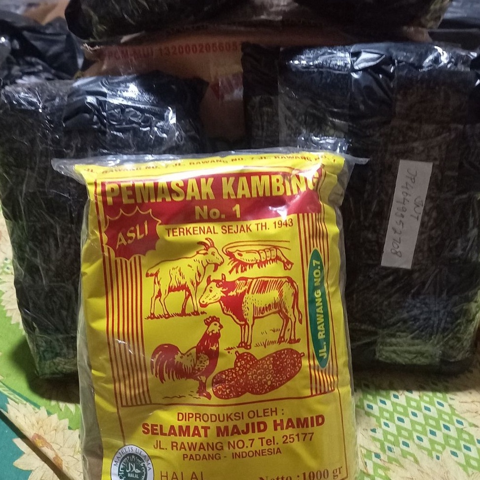 

Best seller Bumbu Masak Pemasak Kambing No.1 Khas Padang 1 Kg ZVG