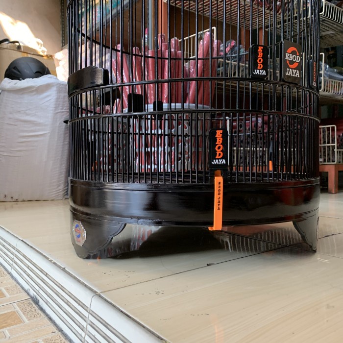 Sangkar Kandang Burung Murai Ebod K Poksay Jalak Bali Hitam No 4