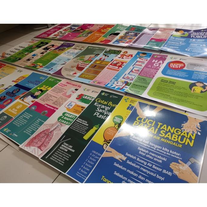 Poster Kesehatan MENCEGAH GIGI BERLUBANG - LAMINATING GLOSSY free ongkir