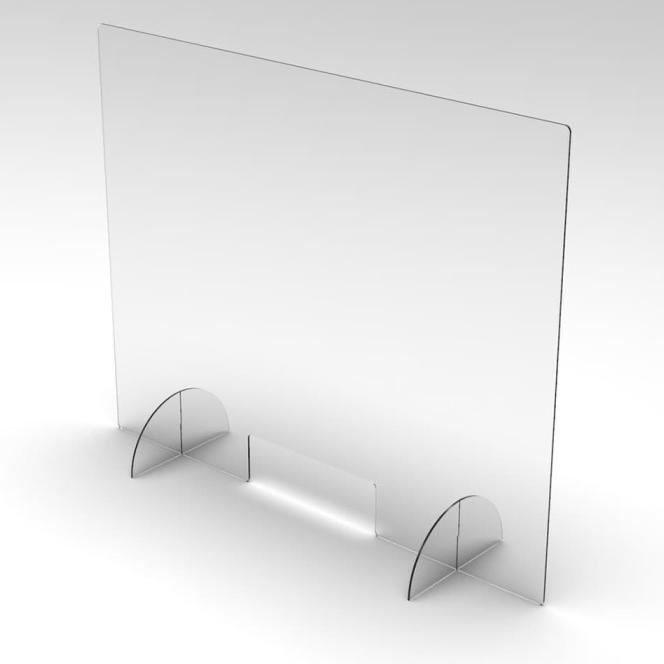 Sekat Akrilik Acrylic 120X70 Partisi Meja Teller Kasir Kantor Corona