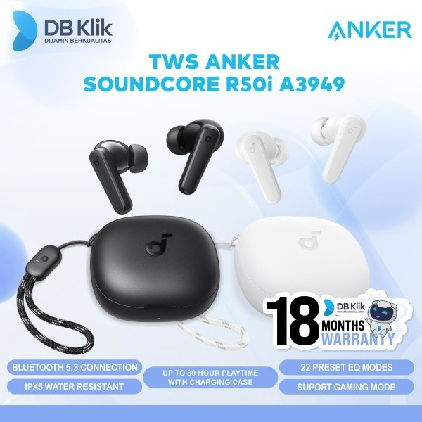 TWS Anker Soundcore R50i A3949 - True Wireless Earbuds Soundcore A3949