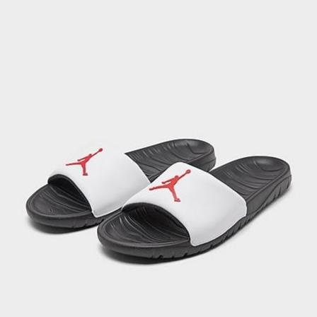 SANDAL JORDAN BREAK SLIDE BLACK UNIVERSITY RED AR6374-016 100%ORIGINAL
