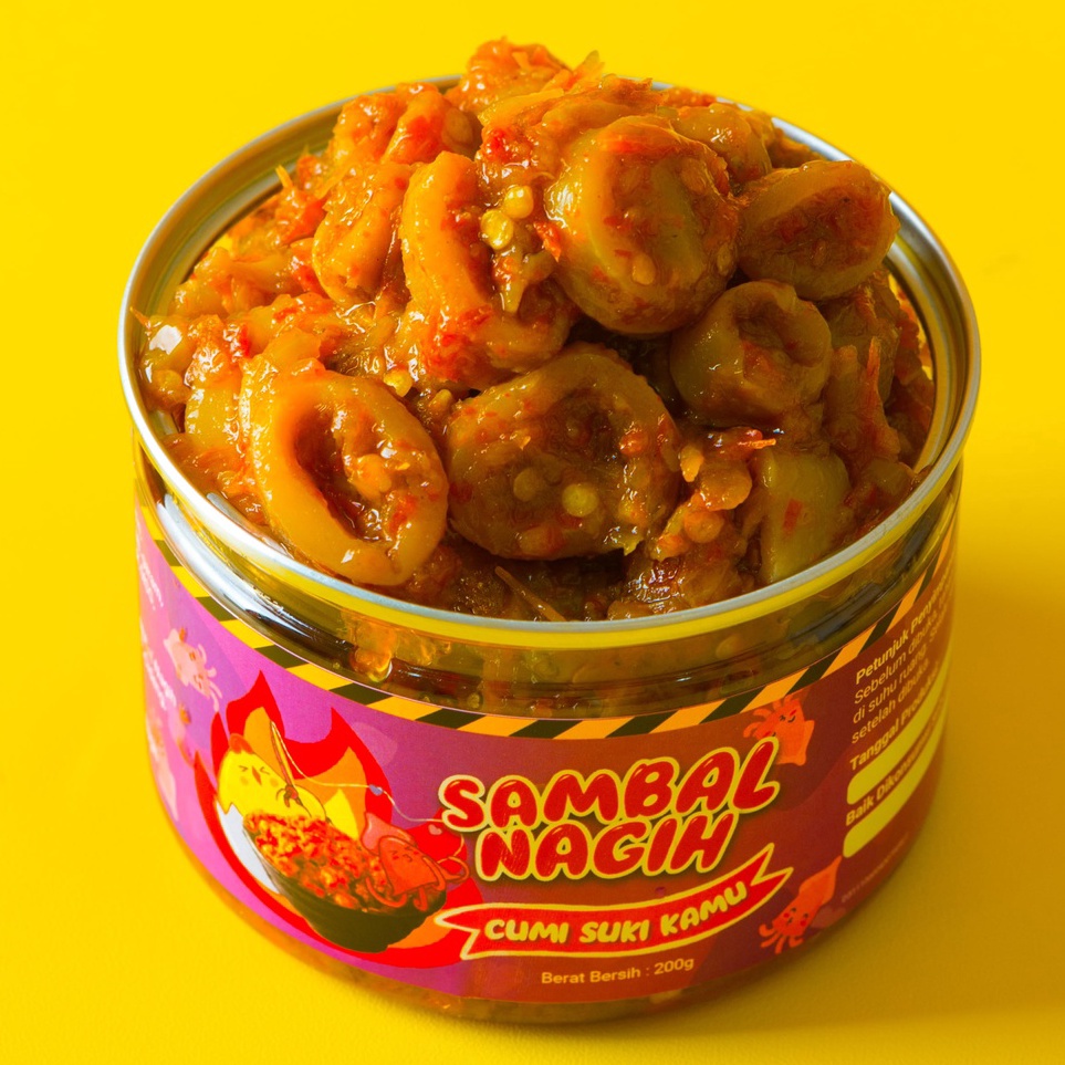 

㊬ Sambal Nagih - Sambal Cumi Asin Toples ス