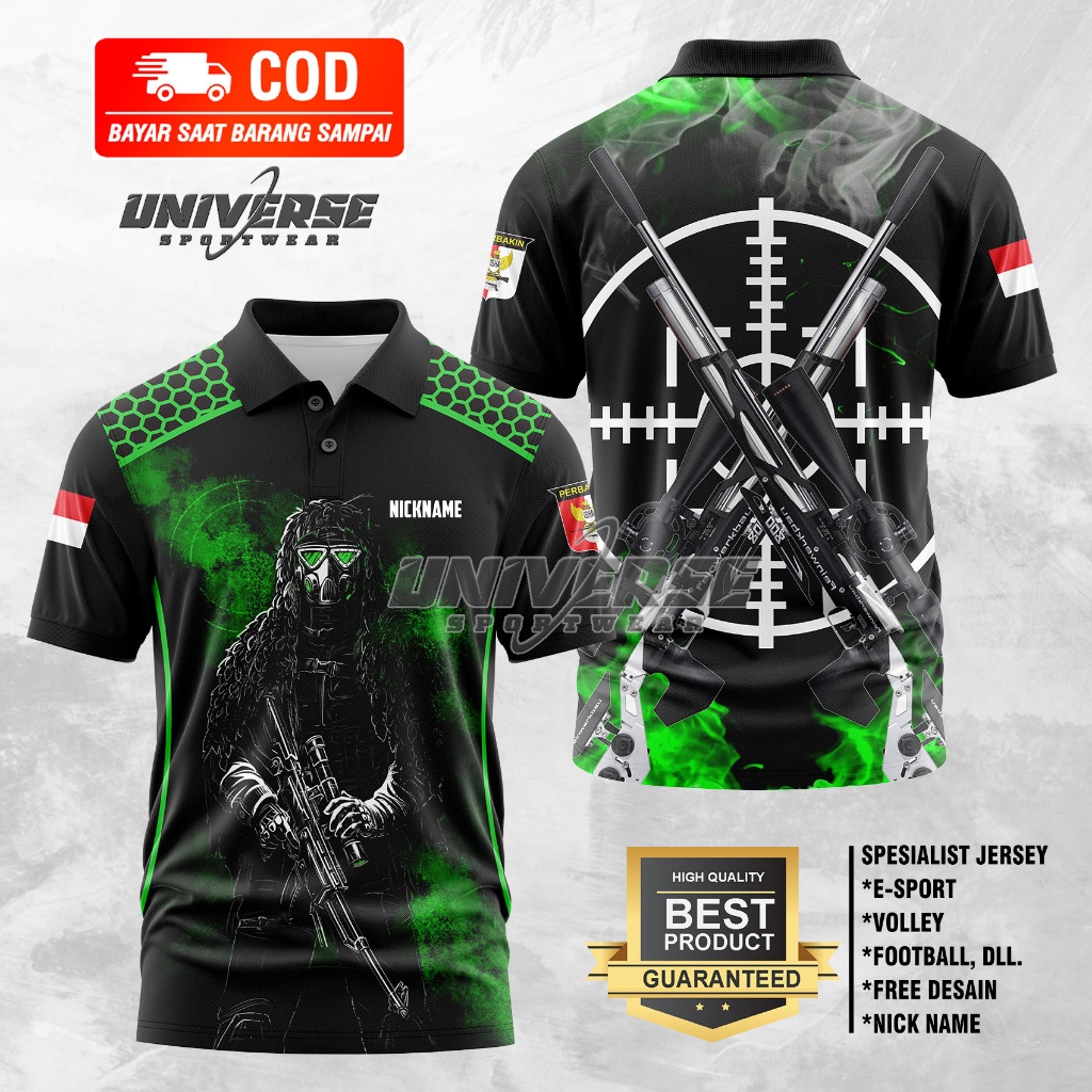 Baju Berburu Desain JERSEY PERBAKIN Baju Camo Kaos Jersey Perbakin Kaos Perbakin Buff