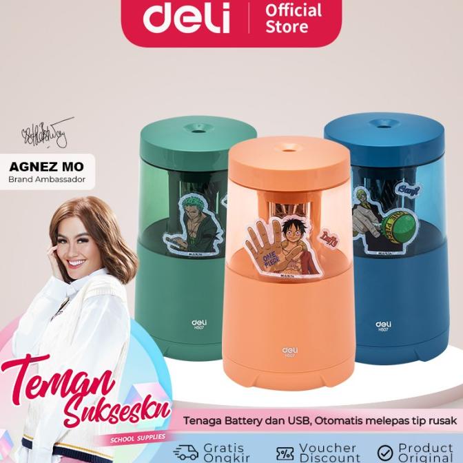 

Deli Electric Pencil Sharpener / Rautan Otomatis Edisi One Piece Eh507
