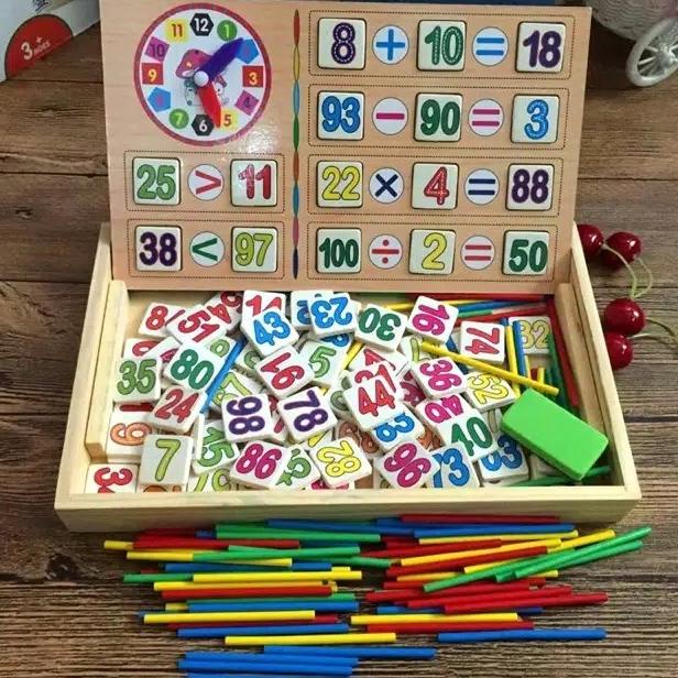 

Papan Tulis Mainan 2 In1 Anak 2 Sisi Side Angka Stik Hitam White Board