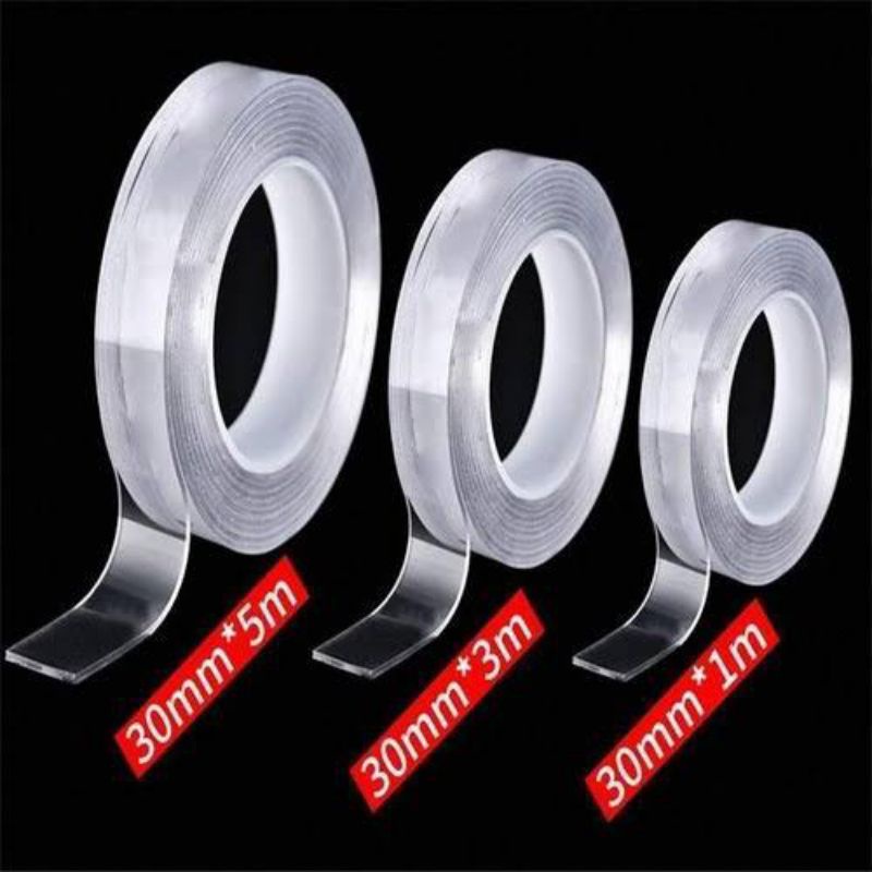 

Double Tape 30mm x 1 Meter Tape Terlaris Ajaib Tape Adhesive Sticker Tape
