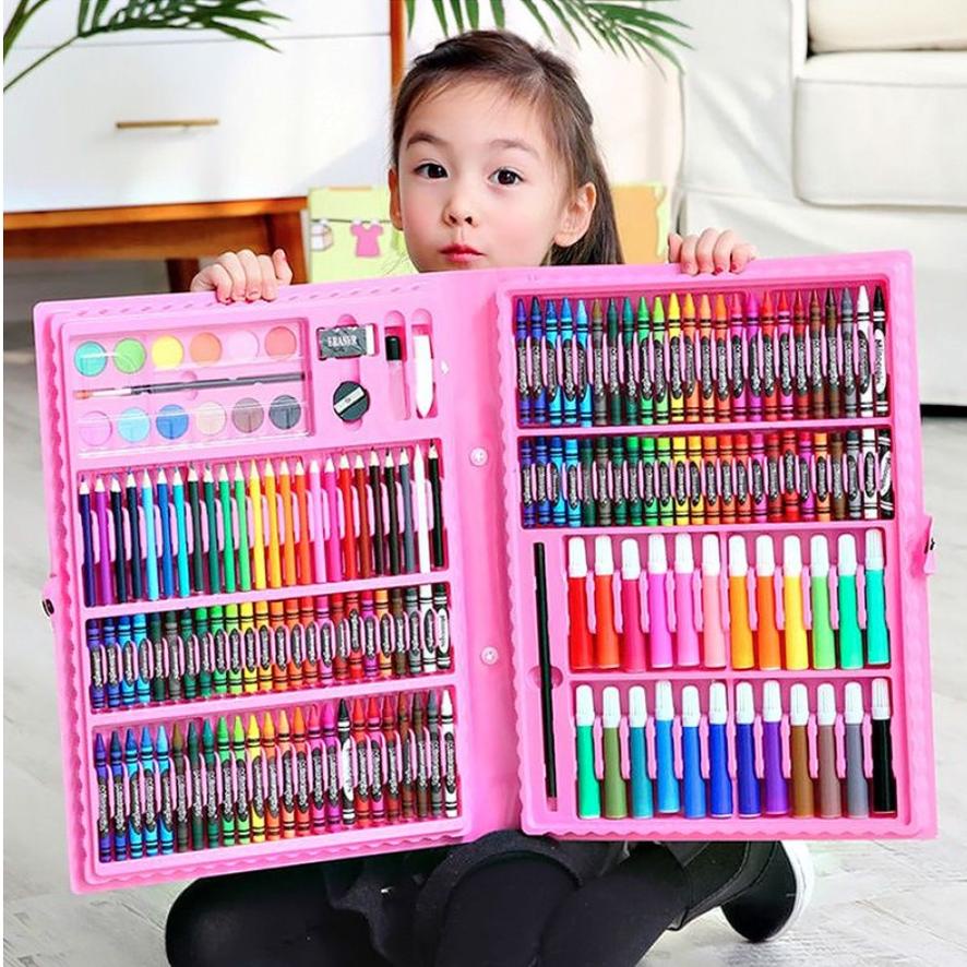 

Stationary Set isi 86 Pensil Crayon Warna Cat Air / Perlengkapan Sekolah Menggambar Anak / Alat Warna