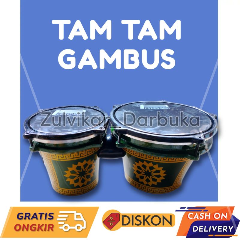 TAM TAM GAMBUS COR ALMUNIUM SUARA JERNIH