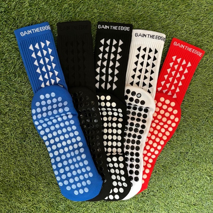 Terlaris Kaos Kaki Anti Slip Gain The Edge Official Grip Socks Mid Calf