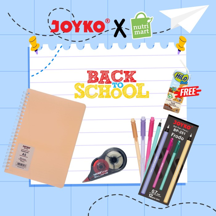 

Back To School Package 3 Joyko Free Susu Hilo Teen Tiramisu