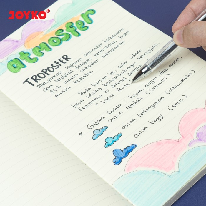 

Buku Tulis Catatan Bergaris Ruled Notebook Joyko Nb-716 A5~A6