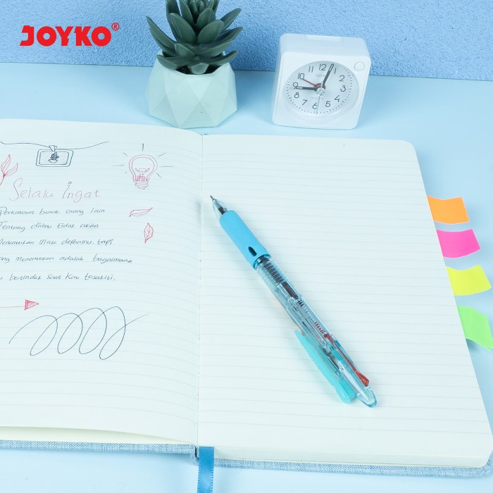 

Ball Pen Pulpen Pena Joyko Bp-287Blk Dwico2 0.7 Mm 2 Warna Hitam Merah