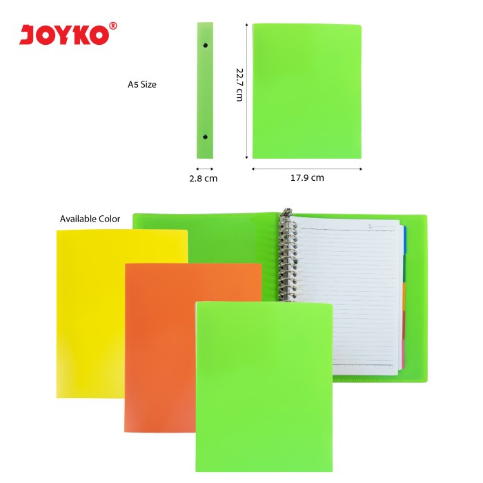 

Binder Note Joyko A5-Tsfl-M504 / Fluorescent