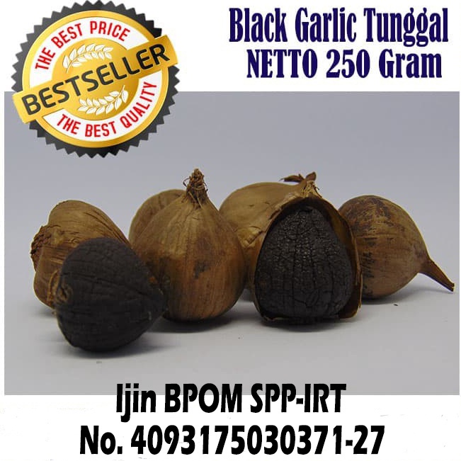 

[KODE PRODUK EEGWN76100] BLACK GARLIC TUNGGAL 250 GRAM - BAWANG PUTIH HITAM TUNGGAL/LANANG