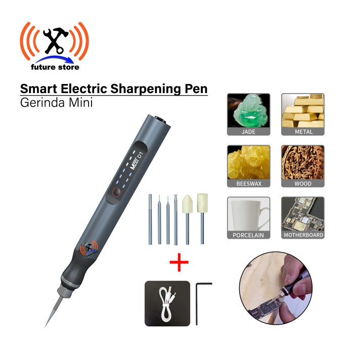 

Bestseller Ma Ant D1 Smart Electric Sharpening Pen - Alat Ukir Elektrik Original