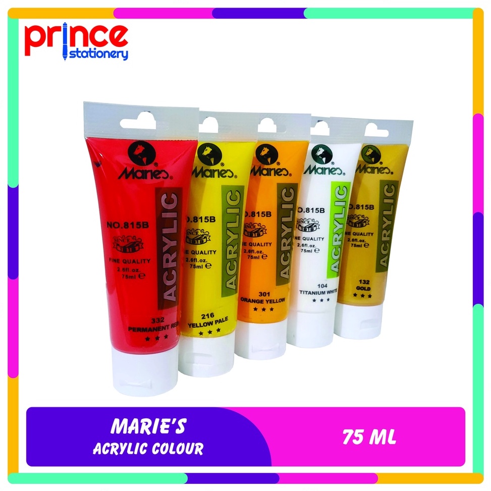 

[KODE PRODUK CZGOJ5035] MARIES ACRYLIC COLOUR 75 ML / CAT AKRILIK MARIES 75 ML