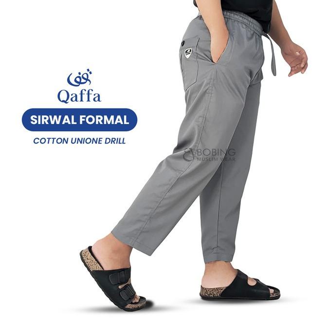 Celana Sirwal Formal Pria Kantor Ankle Polos Sirwal Jumbo Dewasa