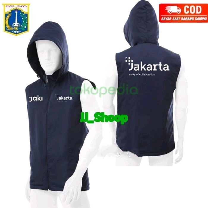 Terlaris Rompi Jakarta Kota Kolaborasi Rompi Viral Rompi Vest Dki Full Sablon