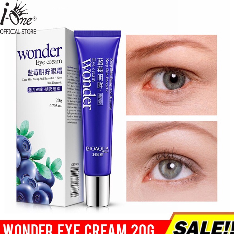 [KODE PRODUK EEGL06094] I ONE - [ NEW IMPORT ] Wonder Eye Cream Blueberry Krim Mata Panda Menghilang