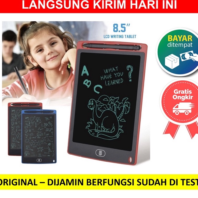

[KODE PRODUK IS8MZ7189] Papan Tulis LED Writing Tablet Drawing Board tab Alat Pen Layar 8.5 inch digital anak Sekolah mainan Gambar Lukisan Edukasi