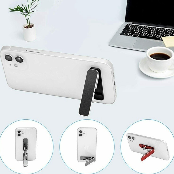 Prioritas Holder Ultra Thin Stick-On Adjustable Phone Stand Phone