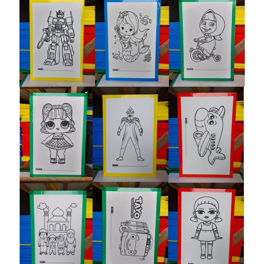

[KODE PRODUK WPLQO5072] paket 10 pcs ukuran 33x50 styrofoam lukis / sterofoam mewarnai /seterofoam / steropom / lukisan anak / edukasi / melukis styrofoam