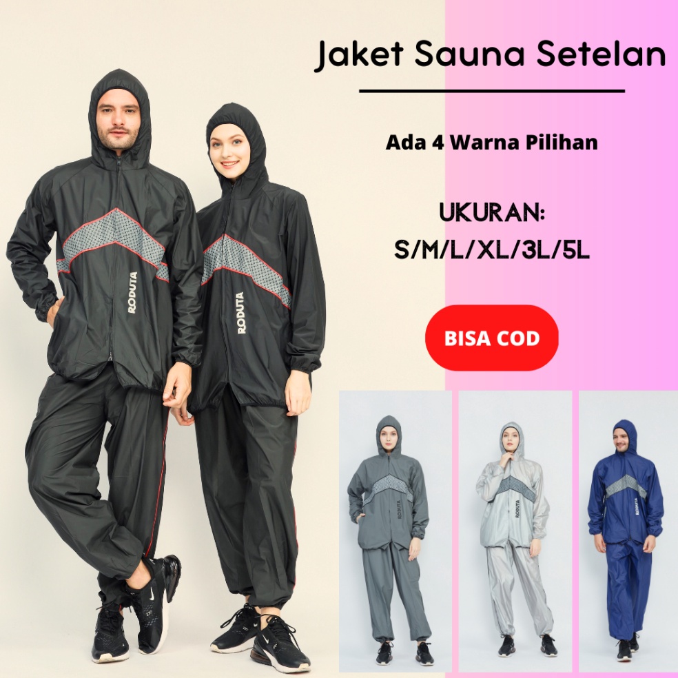 Terbaik Jaket Sauna Olahraga Roduta Jogging